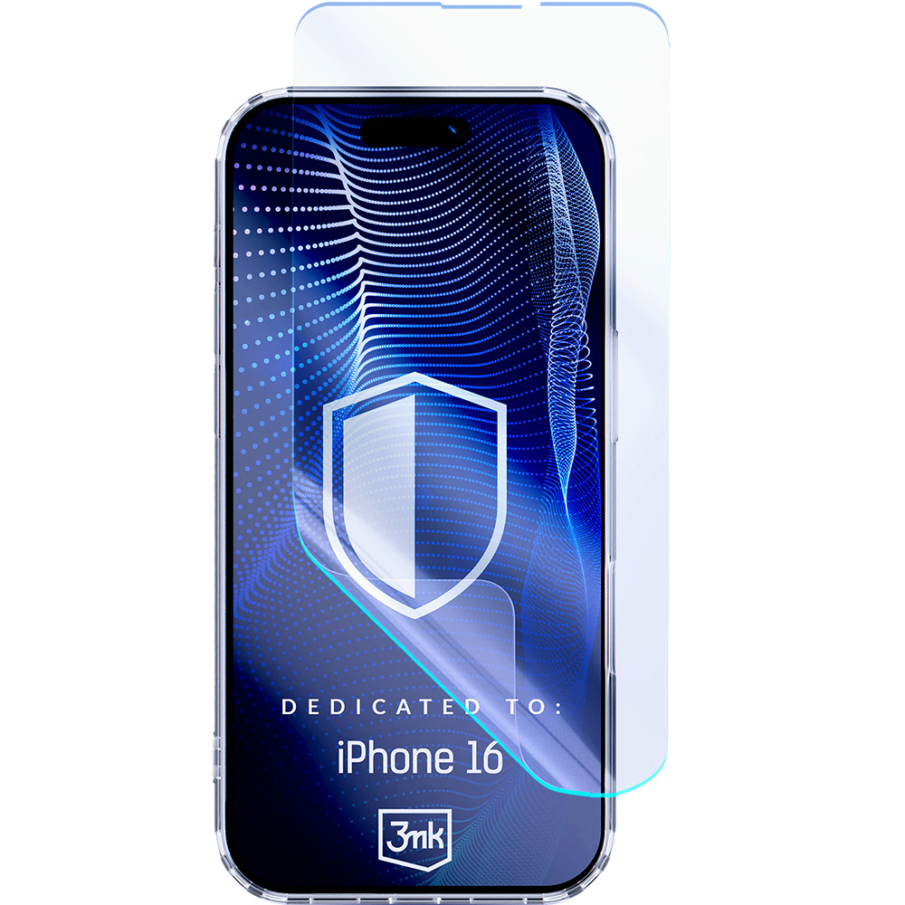 Szkło ochronne, hybrydowe 3mk FlexibleGlass Pro do Apple iPhone 16, przezroczyste